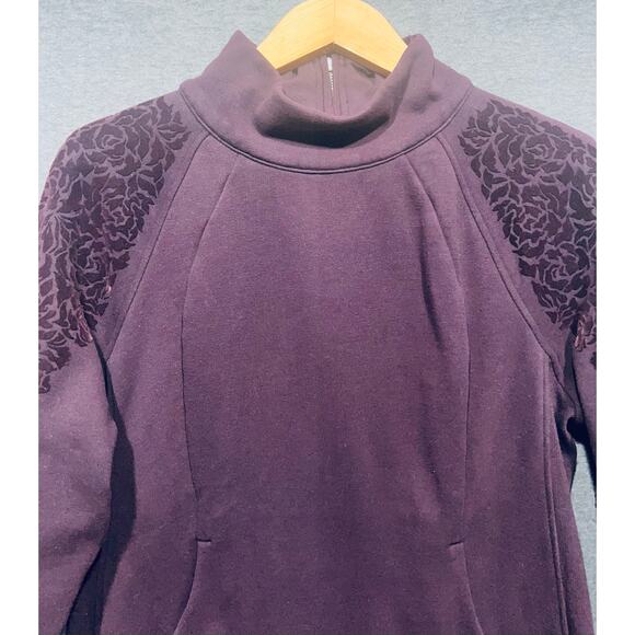 Lululemon Floral Flock Pullover Black Cherry Size 8/M {Read} - Picture 8 of 13
